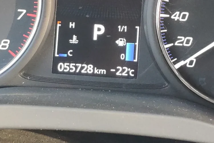 Приборка Аутлендер 3 при −22 °C