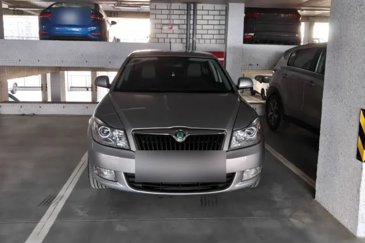Skoda Octavia A5 1.8 TSI с автоматом на парковке