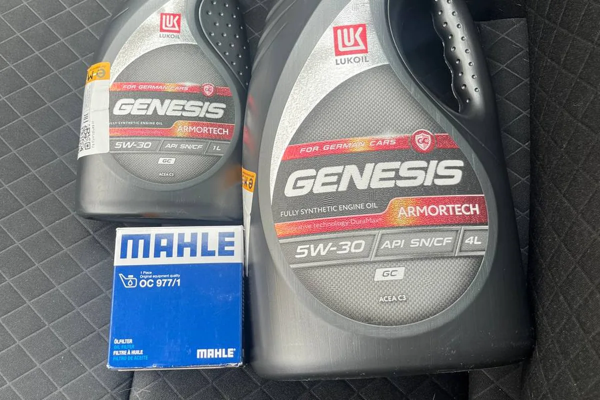 Лукойл Genesis 5W-30 и фильтр MAHLE OC 977/1 к замене