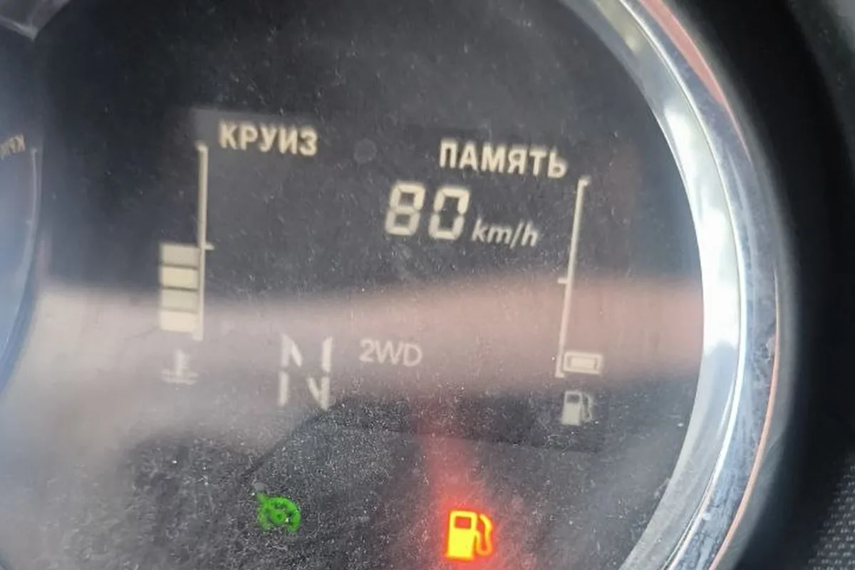 Индикация круиза на приборке Renault Duster