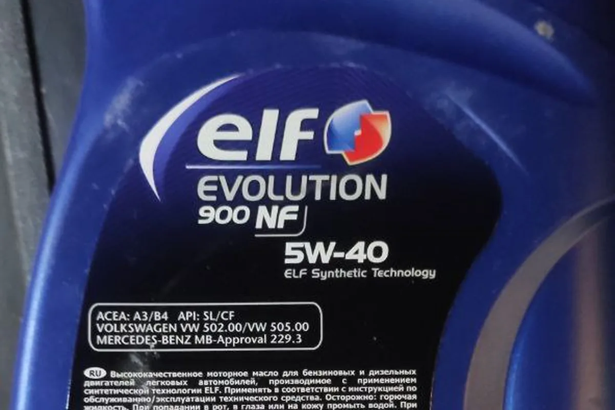 Масло ELF Evolution 900 NF 5W-40 для Renault Duster 2.0