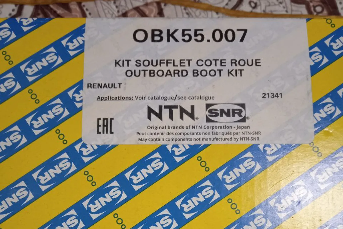 Комплект пыльника ШРУСа SNR OBK55.007 для Renault