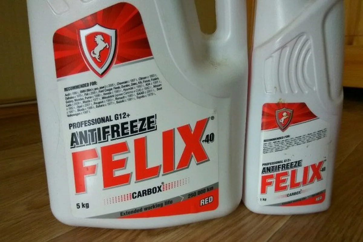 Антифриз Felix Carbox G12+ к замене на Renault Logan 1