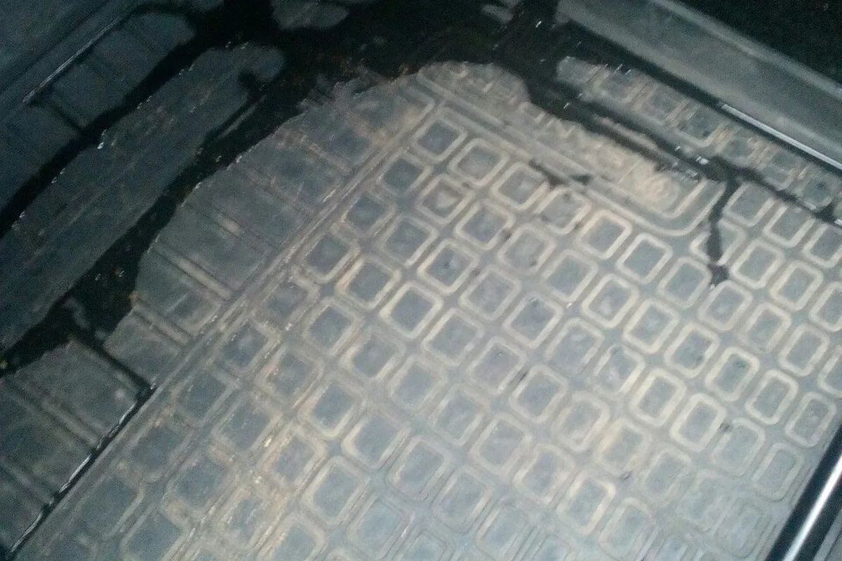 Вода под ковриком в салоне Renault Logan 1