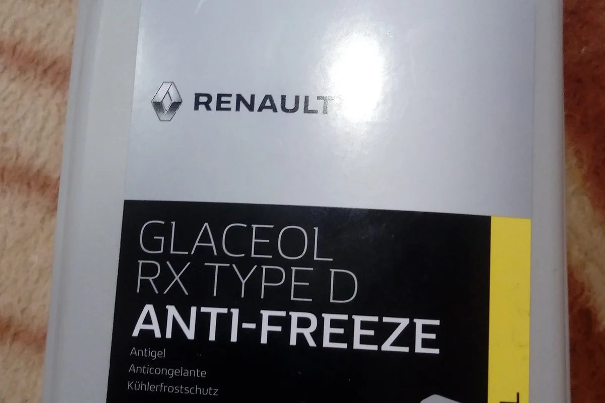 Оригинальный антифриз Renault Glaceol RX Type D 1 литр для Logan 2