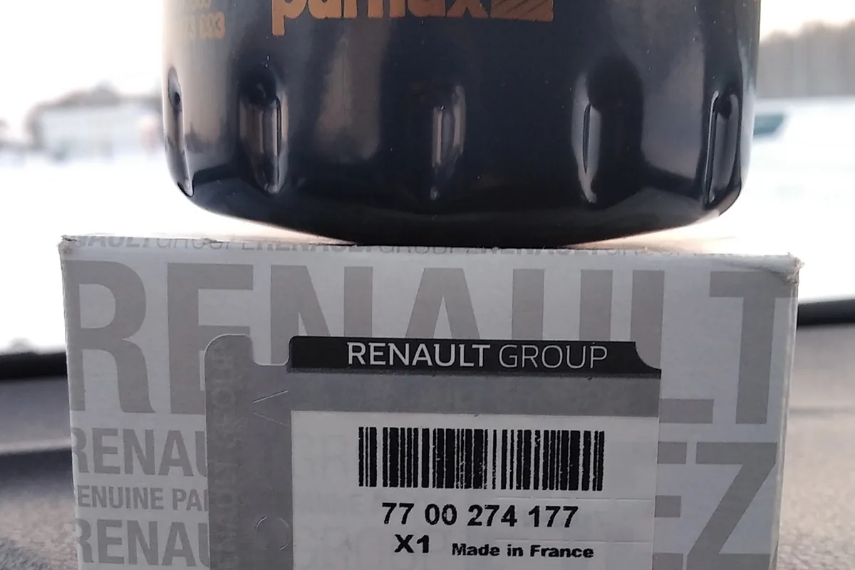 Оригинальный масляный фильтр Renault для Logan 2 1.6 8 клапанов
