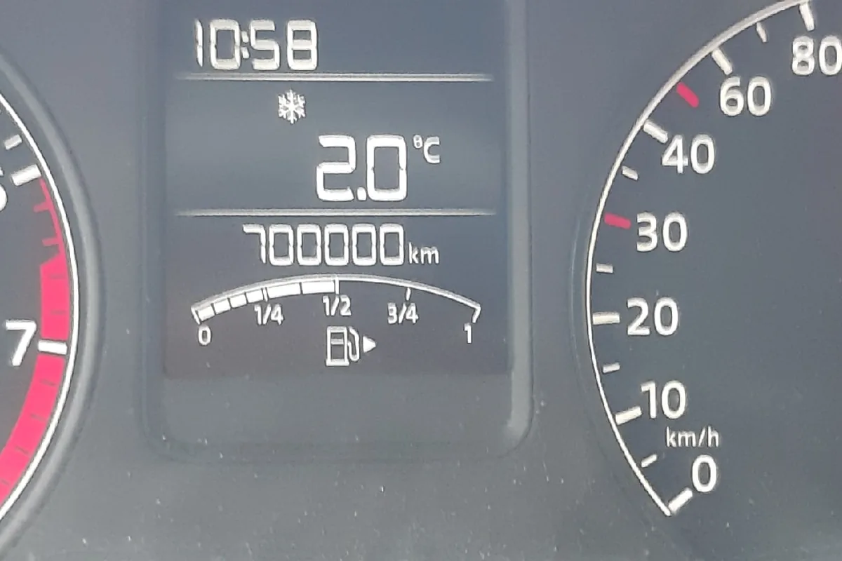 Одометр Volkswagen Polo седан 2014 года с CFNA