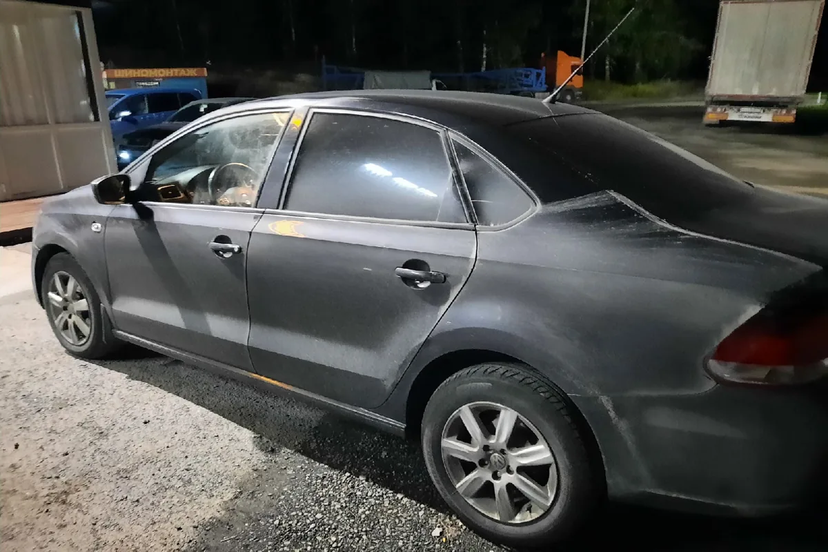 Volkswagen Polo седан после дальней поездки по трассе